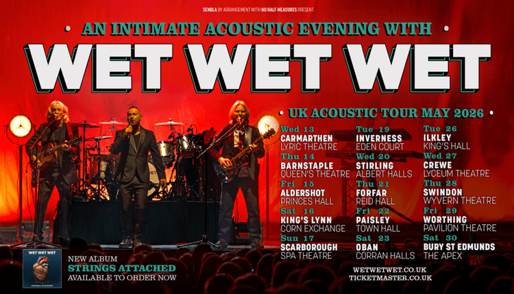 Una serata acustica con i Wet Wet Wet